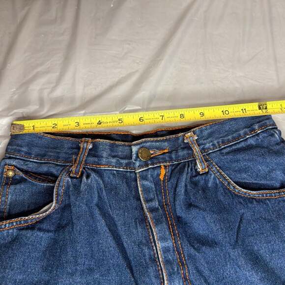 Vintage 80s P.S. Gitano Dark Wash High-Waisted Straight Leg Jeans - Picture 3 of 5